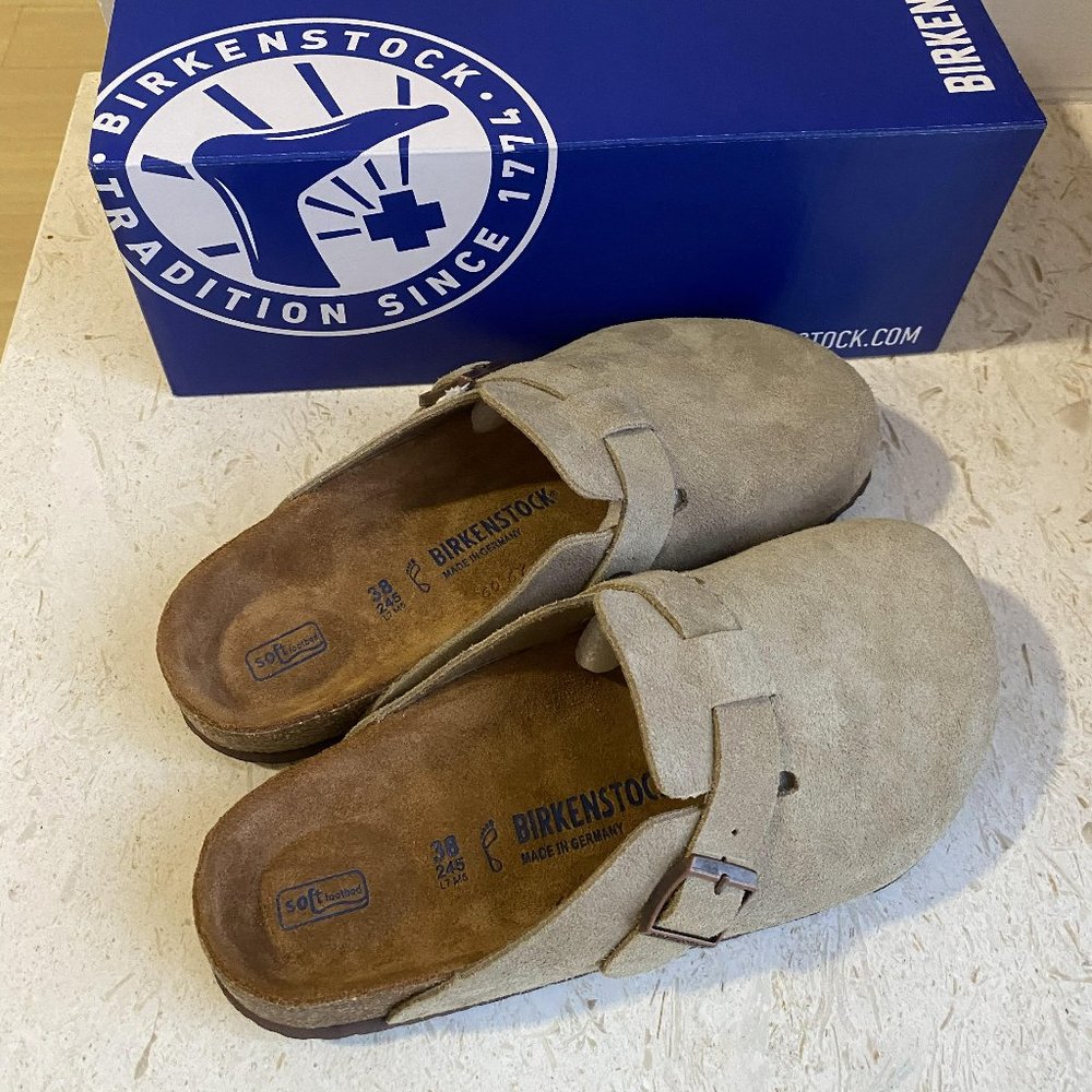 Birkenstock Boston Soft Footbed Suede Clog